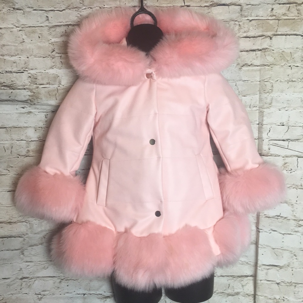 Girls Faux Fur Jacket 4-6yo